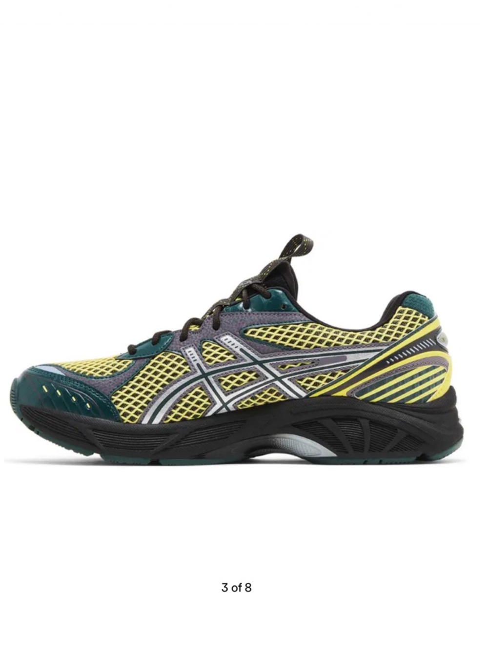 ASICS GT-2160 Kiko Kostadinov Yellow & Teal Running Sneaker - Picture 3 of 6